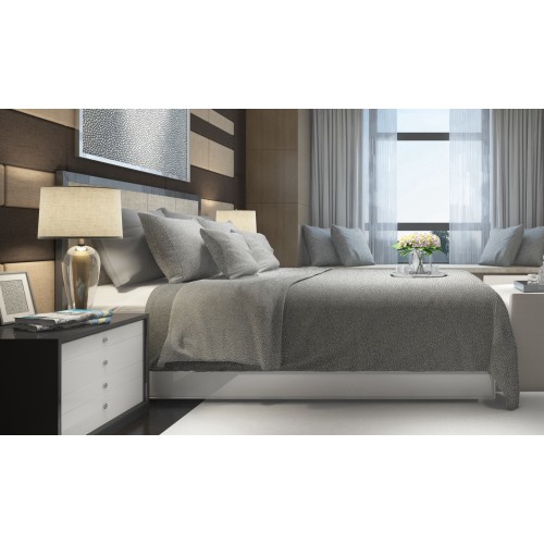 SET Winter sheet Fleece in BLUE Anti-Pilling gray BOY in Pure Cotton