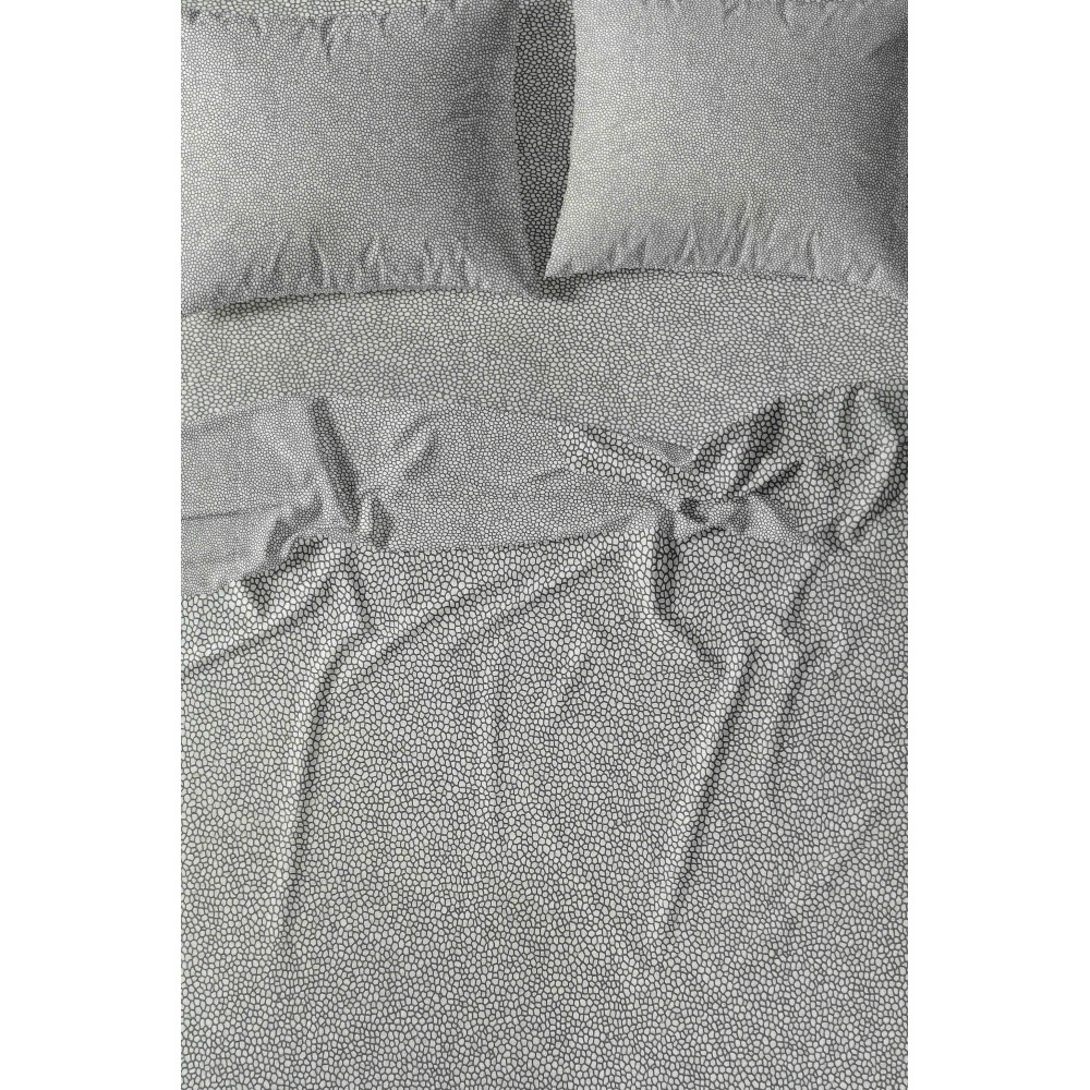 Completo Lenzuola Invernale Flanella Boy Grigio - Cotone Felpato Anti-Pilling - Made in Italy