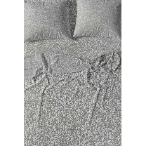 Completo Lenzuola Invernale Flanella Boy Grigio - Cotone Felpato Anti-Pilling - Made in Italy