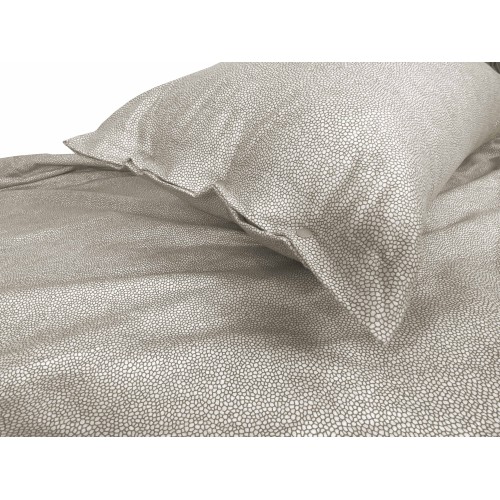 COMPLETO lenzuolo Invernale Felpate in FLANELLA Anti-Pilling BOY beige in Puro Cotone