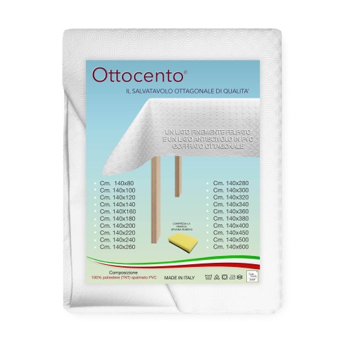 SOTTOTOVAGLIA MOLLETTONE salva tavolo PROTEGGI TAVOLO bianco Gommato antiscivolo con spugna RUBBY©