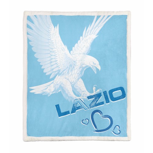 PLAID FLEECE blanket sherpa fantasy HD I Love LAZIO