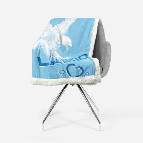 PLAID FLEECE Decke Sherpa Fantasy HD I Love LAZIO
