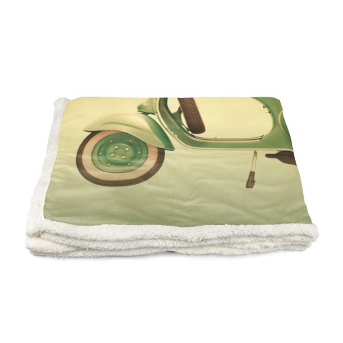 PLAID coperta IN PILE SHERPA fantasy HD VESPA VINTAGE