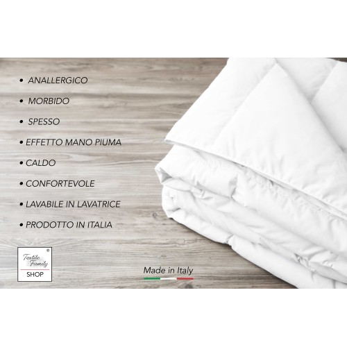 DUVETNE SYNTHÉTIQUE HYPOALLERGÉNIQUE Blanc d’hiver 300 gr./m².