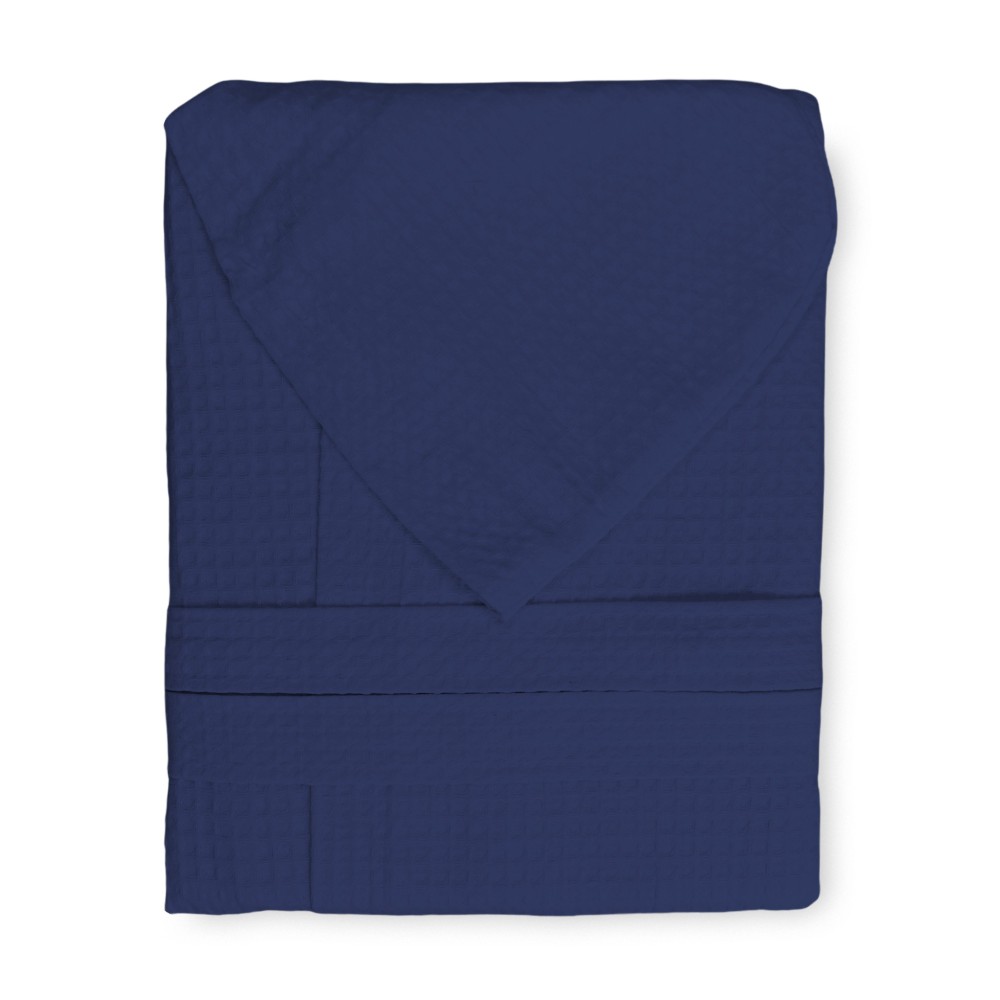 ACCAPPATOIO Nido Ape BEE© in Puro cotone con Cappuccio da Adulto BLU SCURO