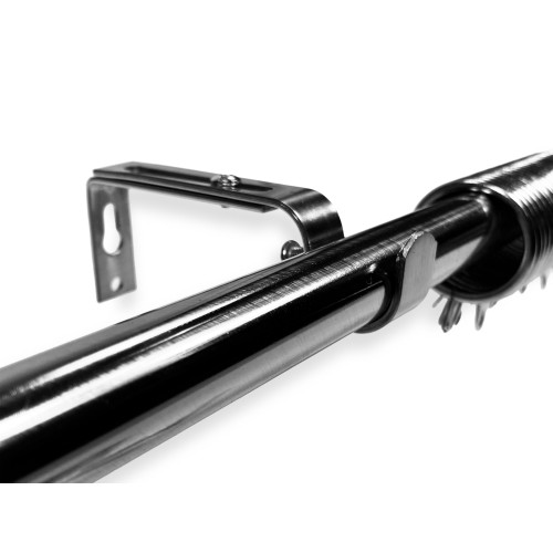 STEEL ROD for adjustable CURTAIN DIAMETER 19 MM. Complete with RINGS mod. Diamond