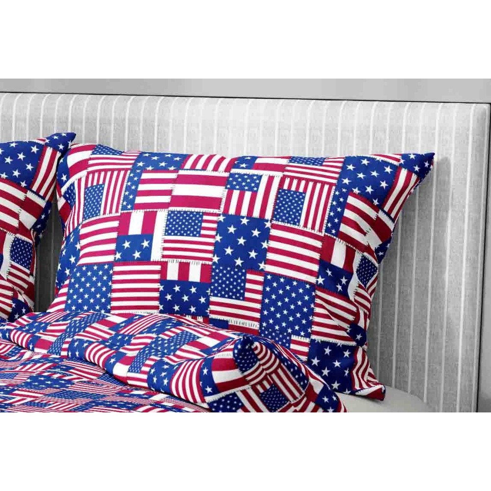 Housse de couette drapeau américain en microfibre douce AMERICA U.S.A Made in Italy