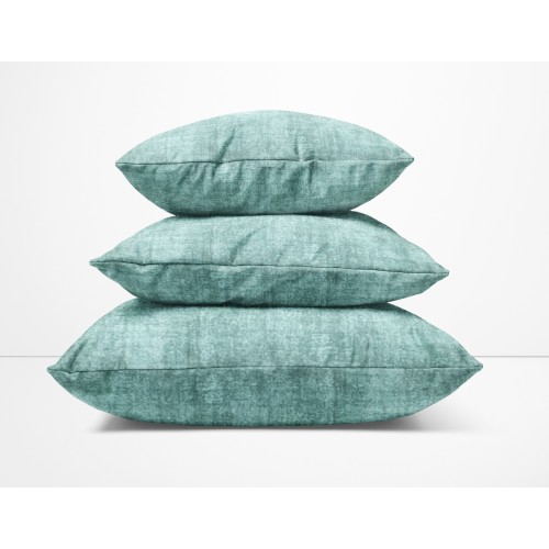ARREDO VELVET Green cushion in soft stain-resistant velvet fabric cm. 40 - 50 - 60 Made in Italy