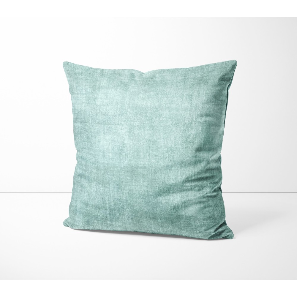 ARREDO VELVET Green cushion in soft stain-resistant velvet fabric cm. 40 - 50 - 60 Made in Italy
