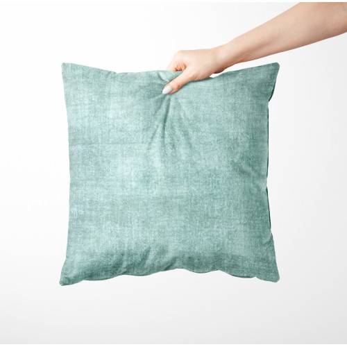 ARREDO VELVET Green cushion in soft stain-resistant velvet fabric cm. 40 - 50 - 60 Made in Italy