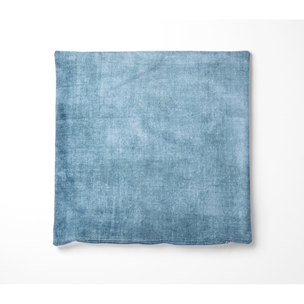 Federe per Cuscino ARREDO VELVET BLU in Morbido tessuto Vellutato Antimacchia cm. 40 - 50 - 60 Made in Italy