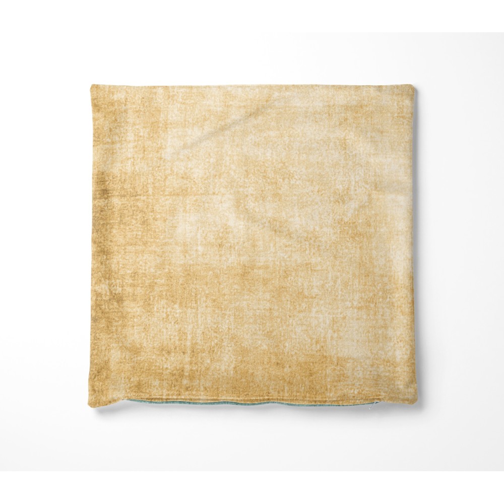 Federe per Cuscino ARREDO VELVET OCRA in Morbido tessuto Vellutato Antimacchia cm. 40 - 50 - 60 Made in Italy