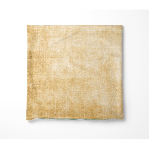 Federe per Cuscino ARREDO VELVET OCRA in Morbido tessuto Vellutato Antimacchia cm. 40 - 50 - 60 Made in Italy