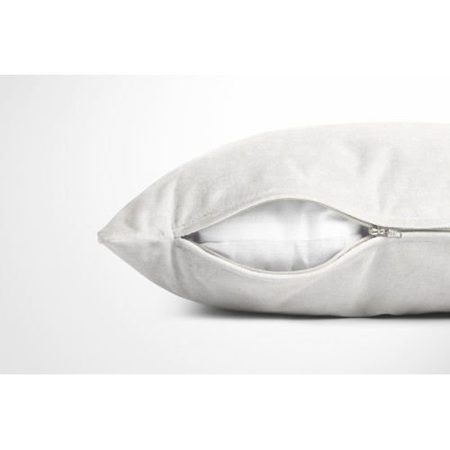Federe per Cuscino ARREDO VELVET BIANCO in Morbido tessuto Vellutato Antimacchia cm. 40 - 50 - 60 Made in Italy