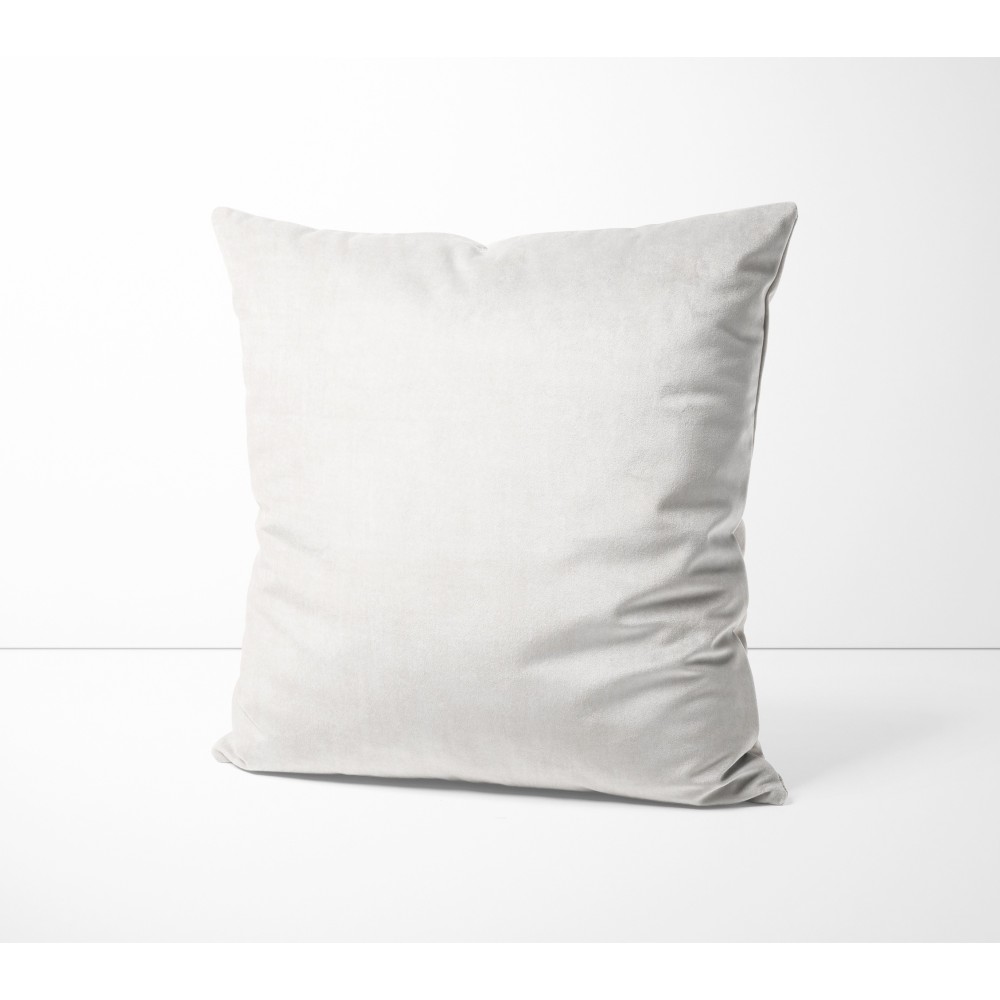 Federe per Cuscino ARREDO VELVET BIANCO in Morbido tessuto Vellutato Antimacchia cm. 40 - 50 - 60 Made in Italy