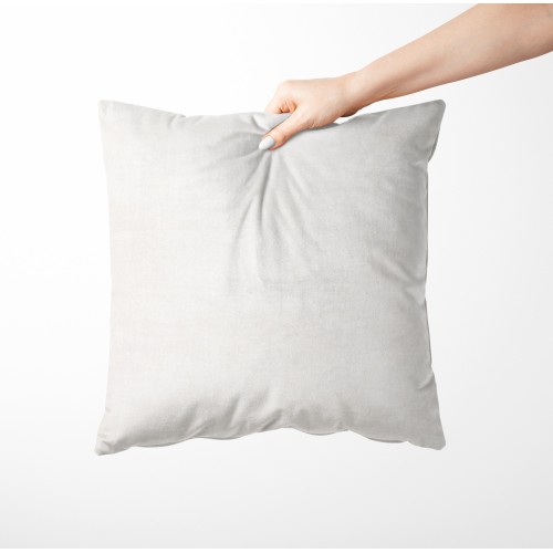 Federe per Cuscino ARREDO VELVET BIANCO in Morbido tessuto Vellutato Antimacchia cm. 40 - 50 - 60 Made in Italy