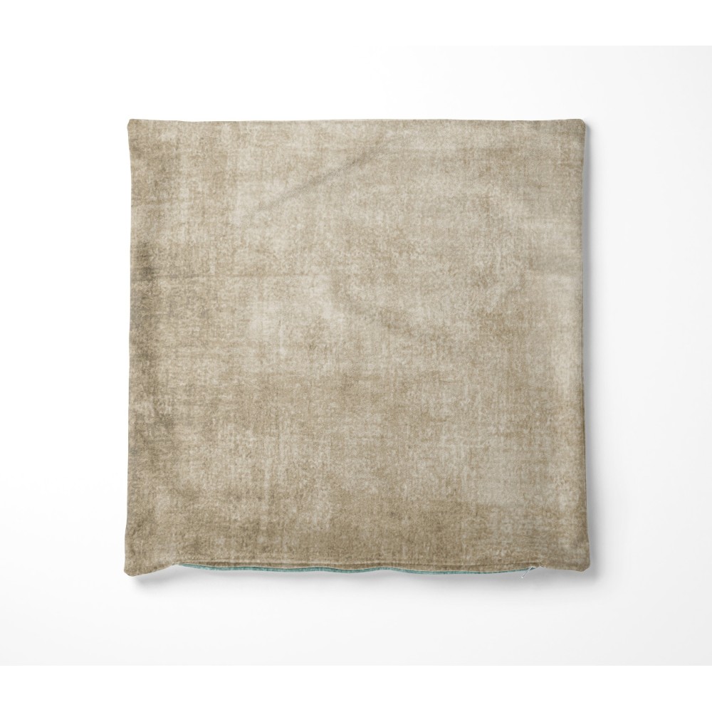 Federe perCuscino ARREDO VELVET BEIGE Tortora in Morbido tessuto Vellutato Antimacchia cm. 40 - 50 - 60 Made in Italy