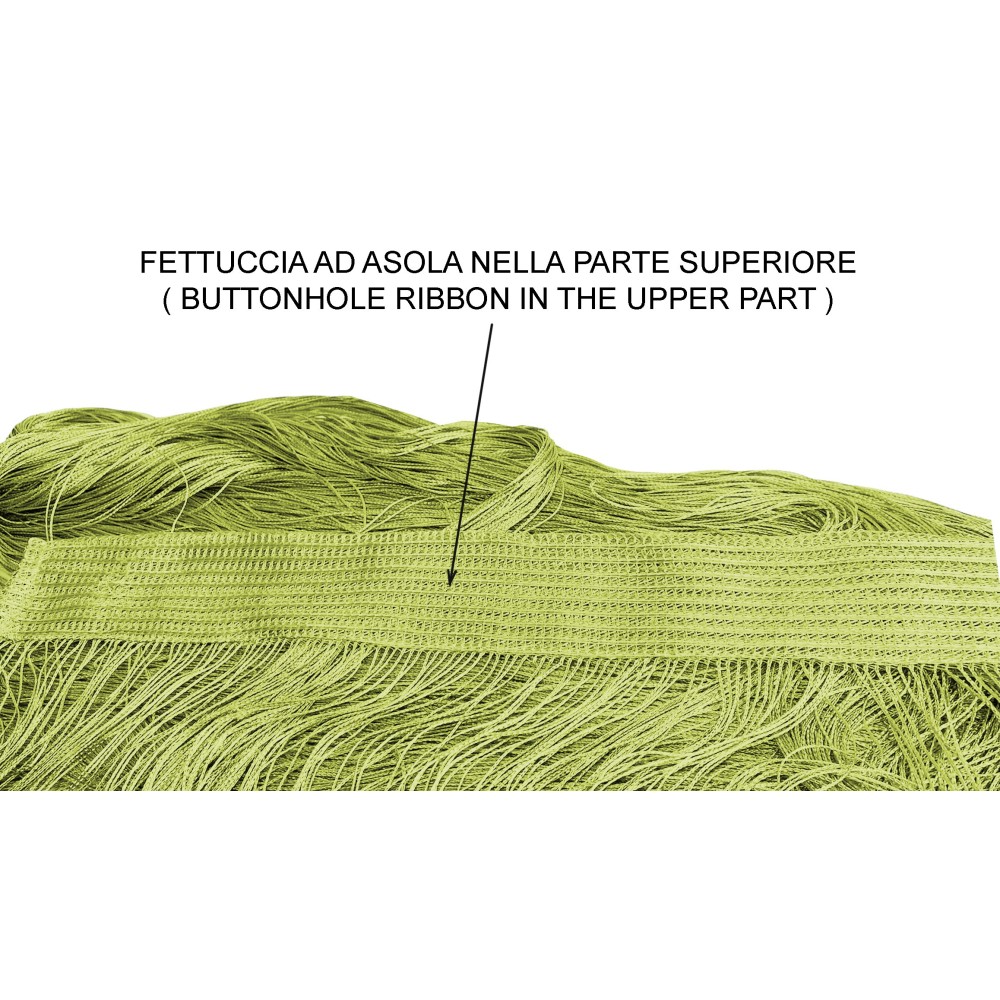 TENDA a FILI Vivienne per porta  CM. 150X300 tinta unita VERDE