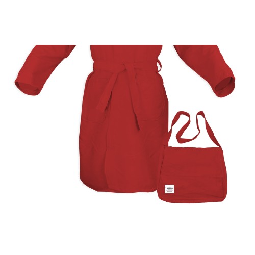 TECHNICAL BATHROBE MICROFIBER PODDY Red