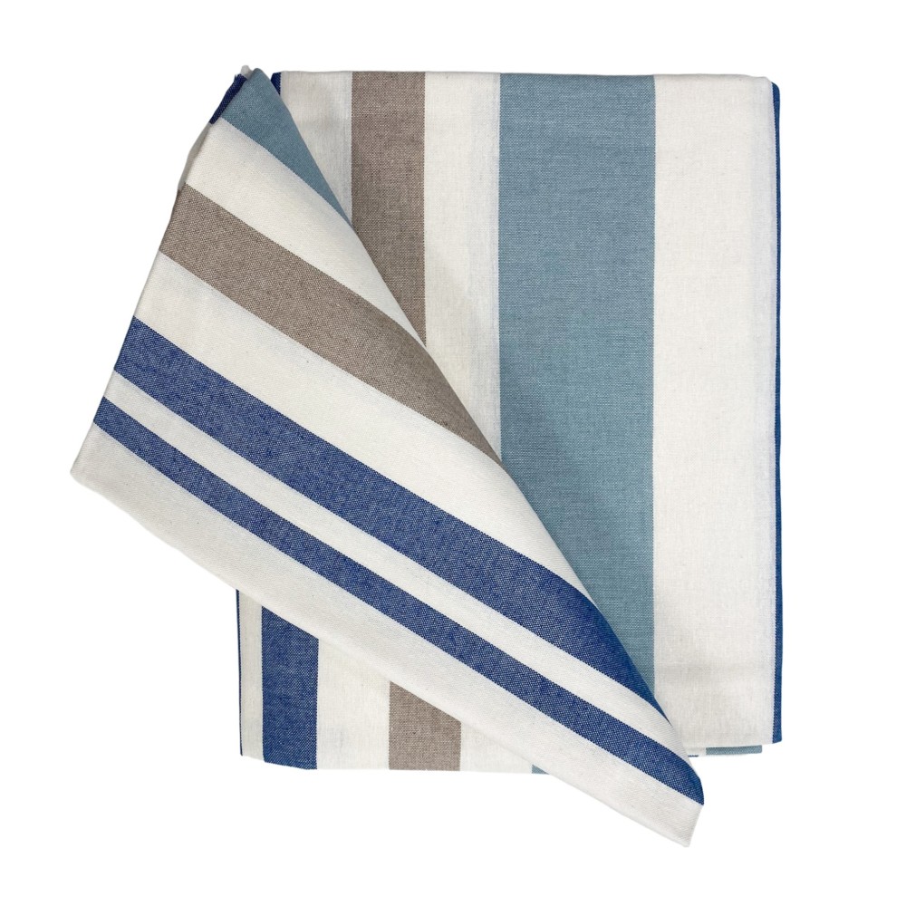 TELO ARREDO Copritutto GRAN FOULARD Copriletto COPRIDIVANO Tessuto DORY RIGA BLU