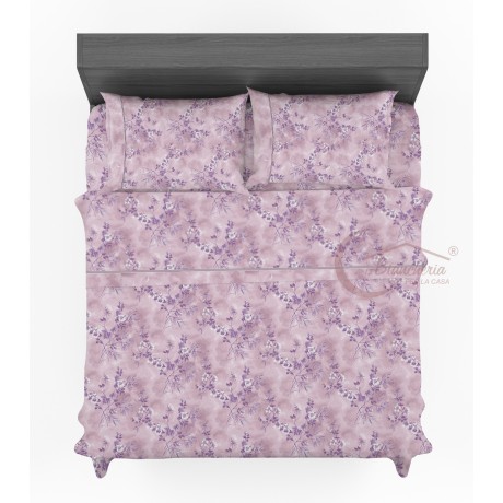 Drap floral en double coton