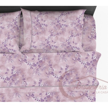 Drap floral en double coton