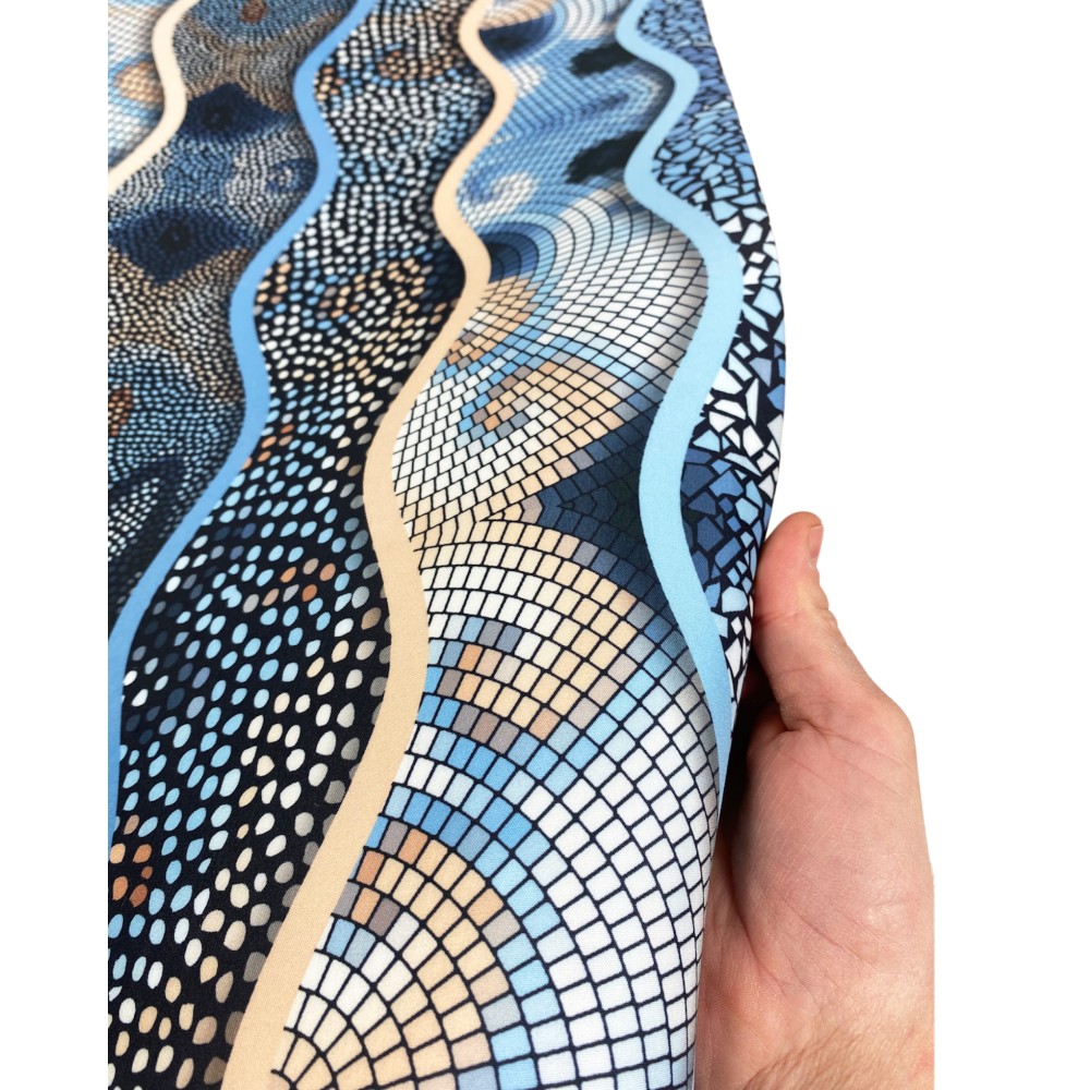 RUG Kitchen Runner Rutschfester Läufer ONDA MARE made in Italy