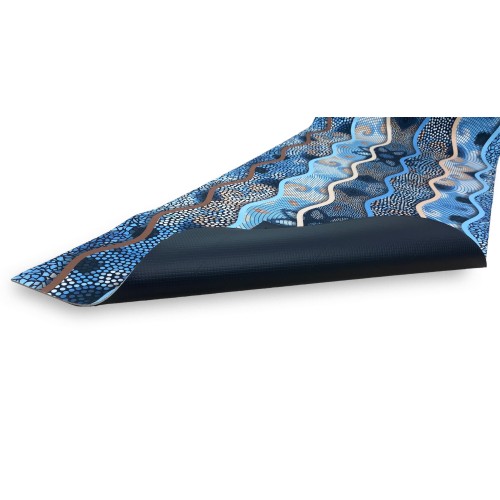 CARPET Runner Kitchen Runner Anti-dérapant ONDA MARE fabriqué en Italie