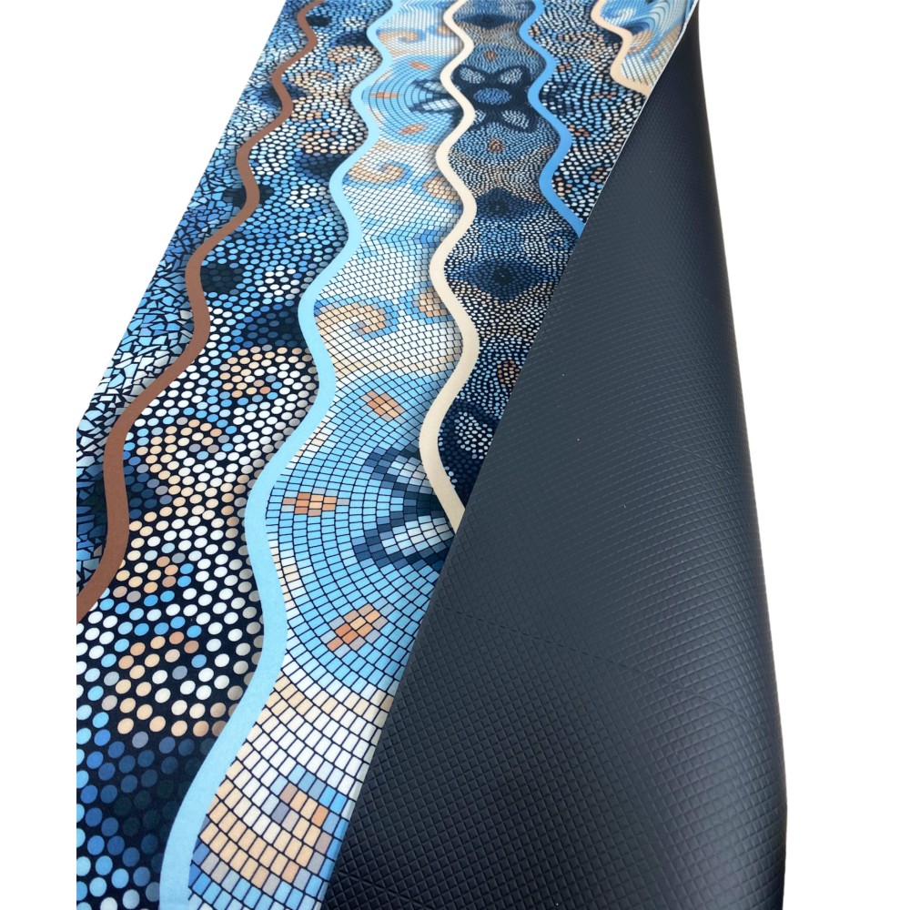 ALFOMBRA Corredor de cocina Corredor antideslizante ONDA MARE fabricado en Italia