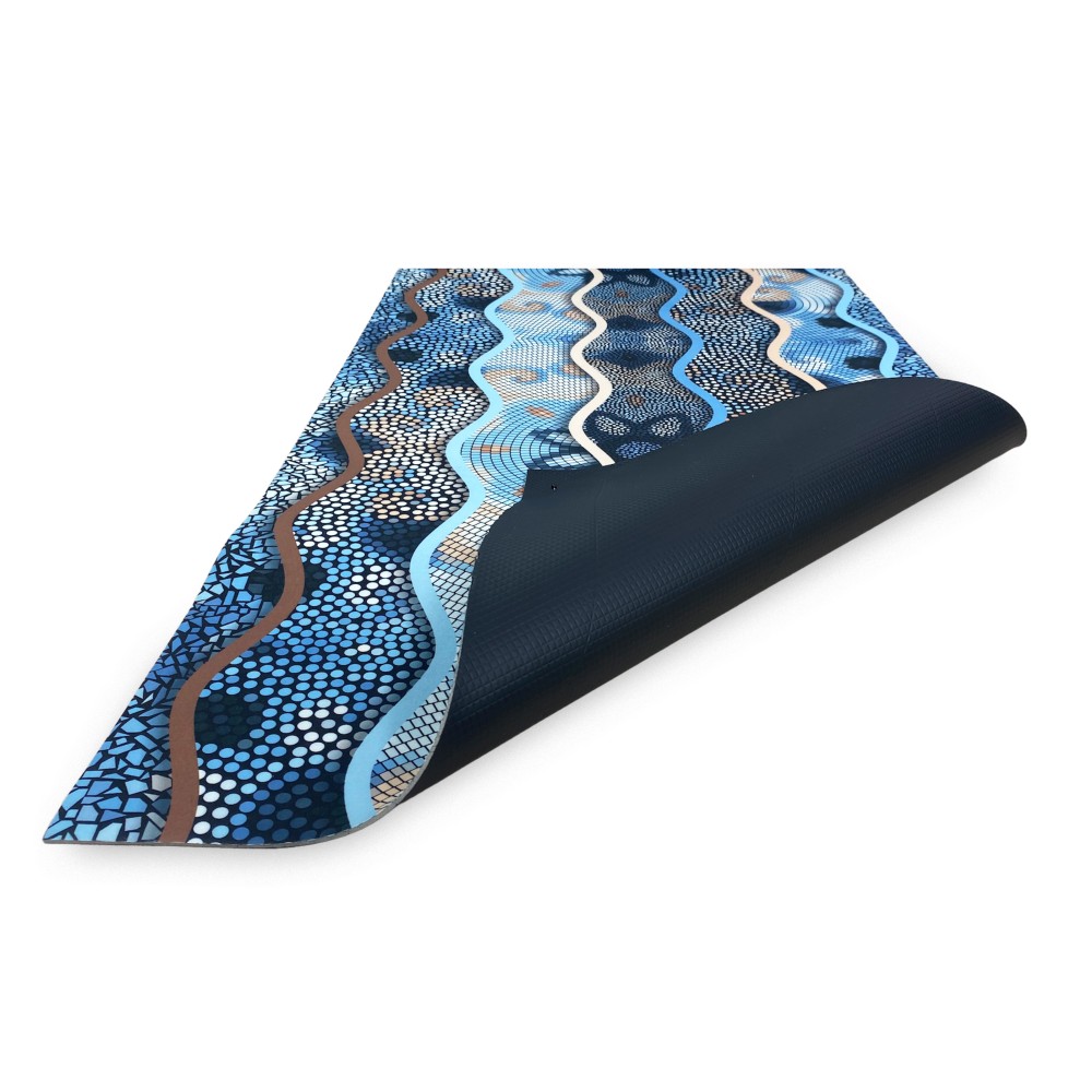 ALFOMBRA Corredor de cocina Corredor antideslizante ONDA MARE fabricado en Italia