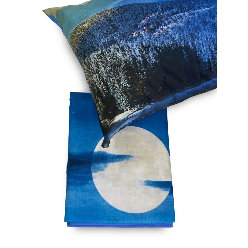 SET OF BEDSPREADS digital printing SUNCARE AND MOON BEDSPREAD with KEEP DOUBLE 2 DOUBLE bag