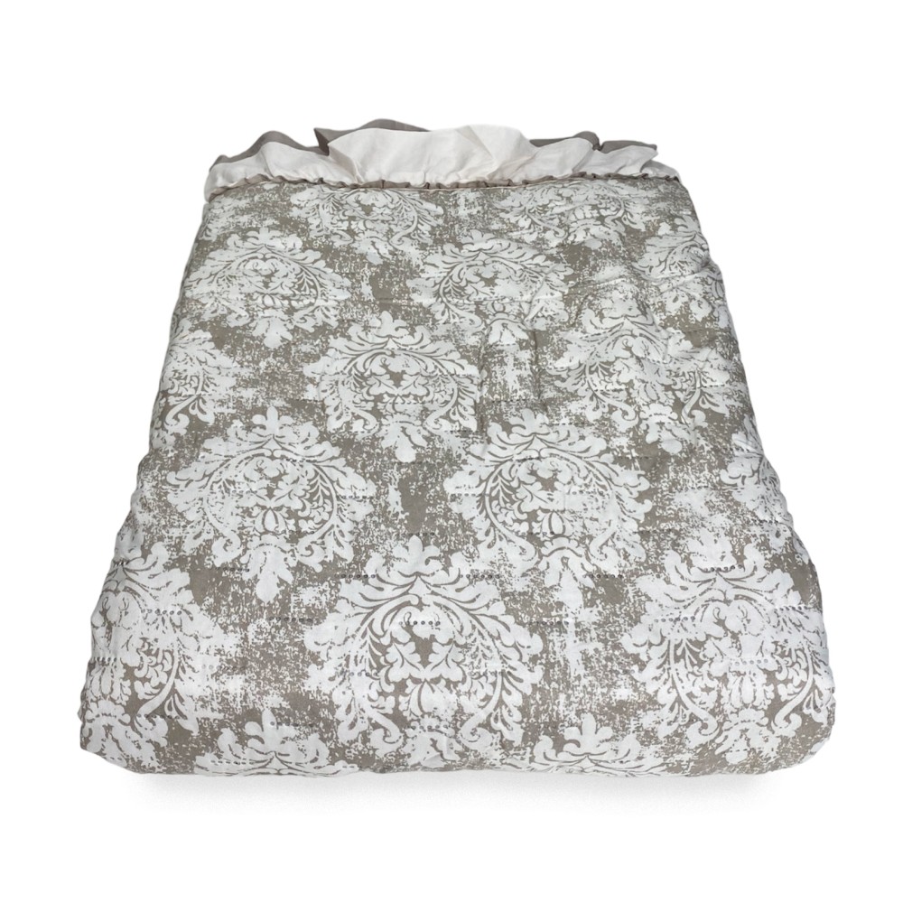 Gesteppte Tagesdecke Boutiss ARABESCO Beige Doppelt