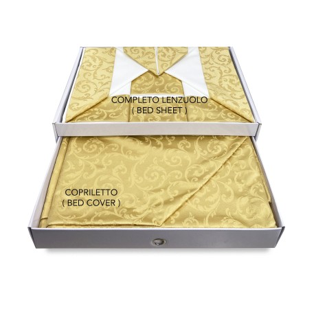 bauletto lenzuolo copriletto oro