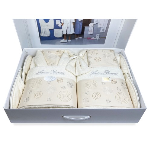 SALLE DE BAIN COMPLÈTE EN SPUGNA Brodé Antique Baroque 14 PIÈCES IDÉE DE MARIÉE