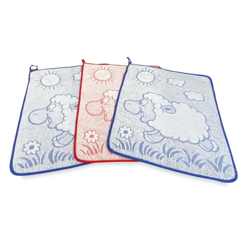 SET 3 KINDERGARTEN TOWELS FOR CHILDREN WOOLY CM. 40x50 in Pure cotton
