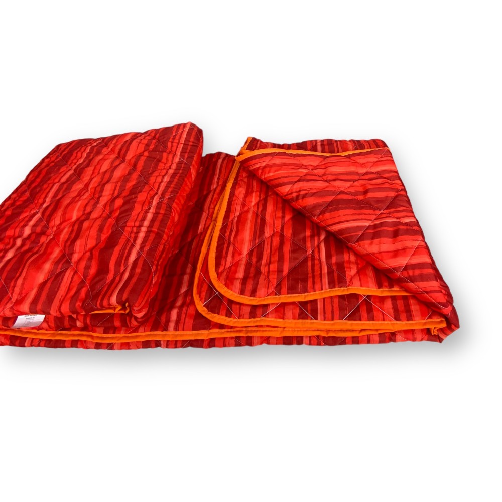 COLCHA ACOLCHADA LAZO © RAYAS Burdeos Rojo Burdeos Made in Italy