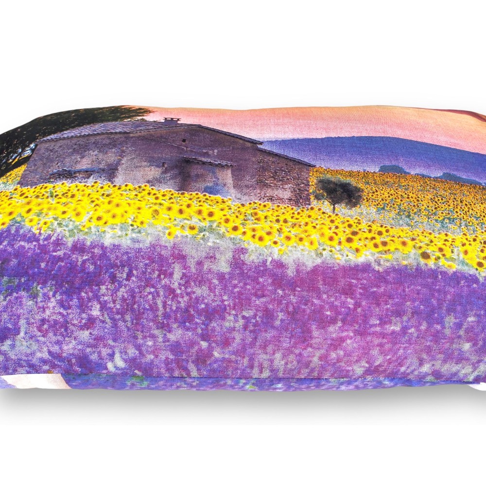 COMPLETO LENZUOLO COPRILETTO stampa DIGITALE COPRILETTO LAVANDA Provenzale Con sacco KEEP MATRIMONIALE 2 piazze