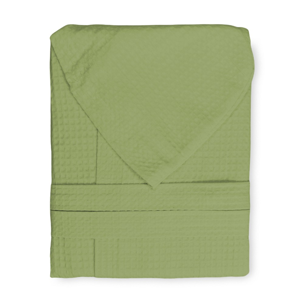 BEE Bee© Nest Bathrobe in Pure Cotton with Hood for Adults GREEN