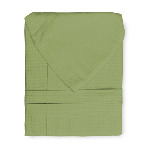 BEE Bee© Nest Bathrobe in Pure Cotton with Hood for Adults GREEN