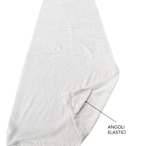 TOILE DE MER LIT en éponge de coton pur BEDDY BEACH © avec poches MISURA CM. 75 X 190 et sac à dos SPIAGGIA