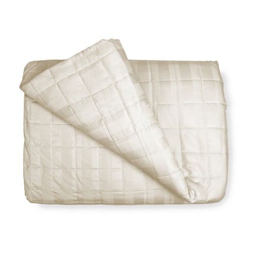 BEDSPREAD matelassé RASATELLO rayé SOLID CREAM Double