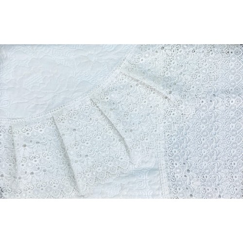 BEDSPREAD avec High Lace MACRAMÈ DOUBLE CREAM Idea SPOSA