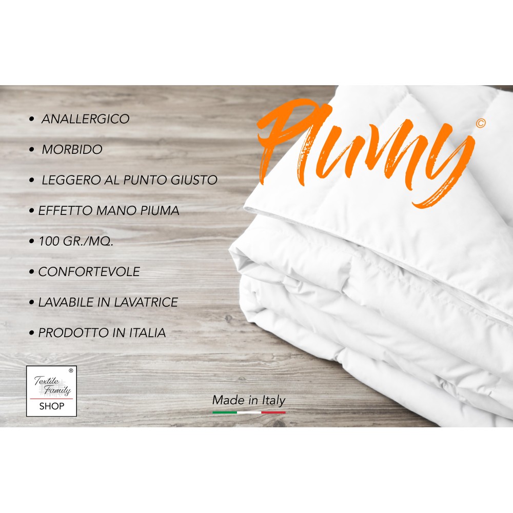 PLUMY SYNTHETIC DOWN LIGHT Summer Blanc 100 gr./mq.