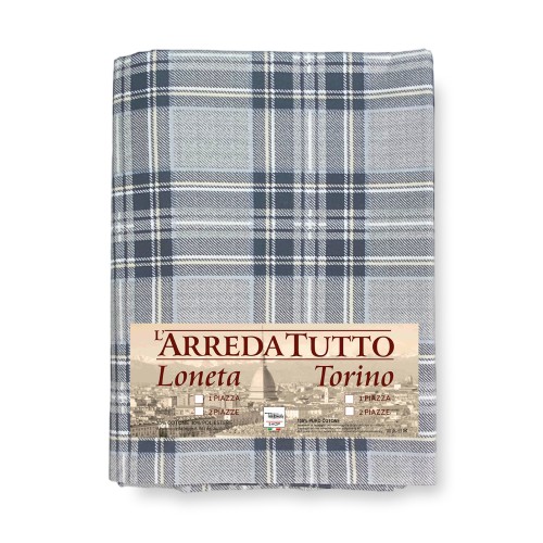 SERVIETTE D’AMEUBLEMENT GRAND FOULARD COUVRE-LIT COUVRE-LIT HOUSSE TISSU ÉCOSSAIS Gris