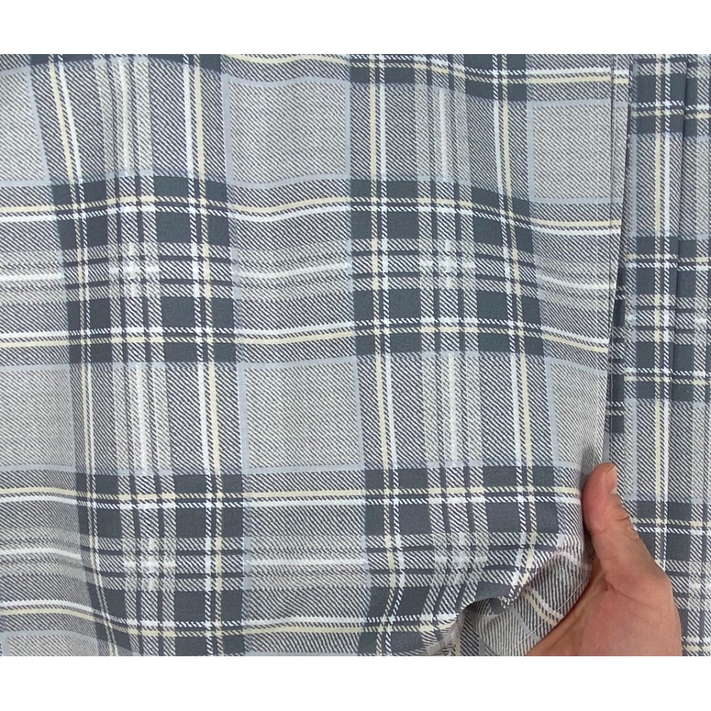 BADEN BEZUG GRAN SCARF Tagesdecke SOFA BEZUG Schottischer Stoff Grau