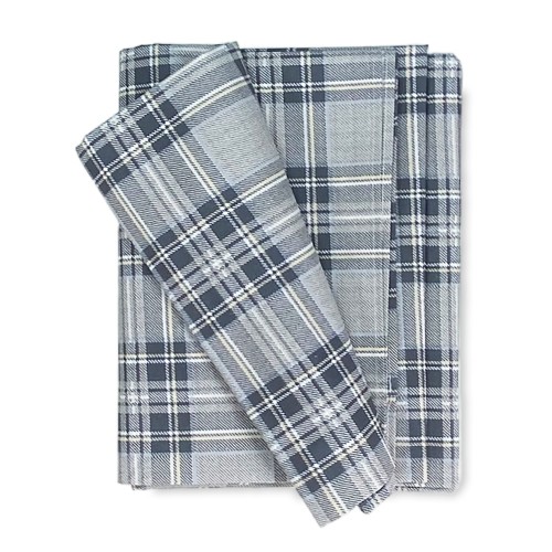 FURNISHING COVER GRAN SCARF bedspread SOFA COVER Scottish fabric Grey