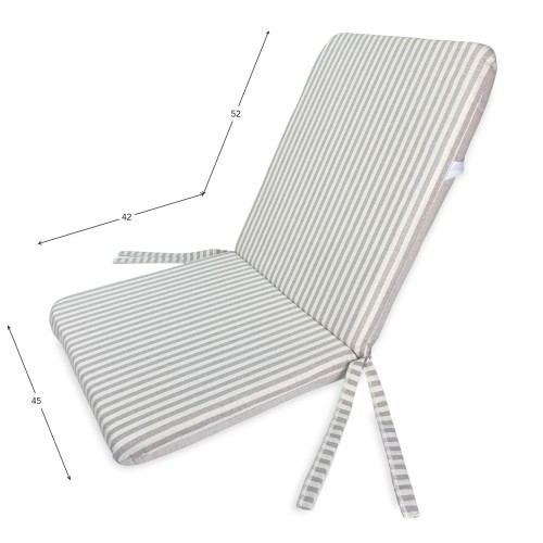 COUSSIN CHAISE BASSE pour fauteuils TRANSAT Amovible cm. 45X94X5 QUALITÉ EXTÉRIEURE Extra