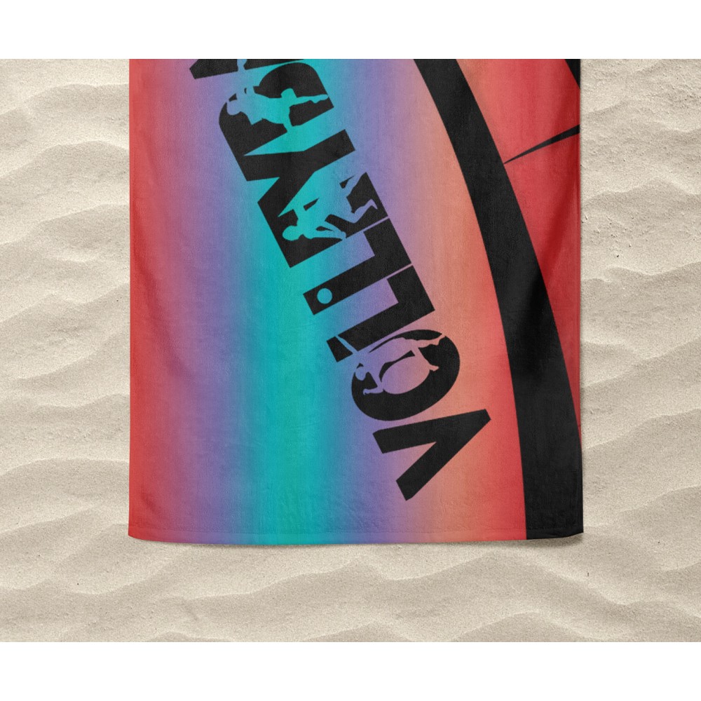 SERVIETTE DE PLAGE en éponge VOLLEY-BALL Volley-ball taille grand cm. 90 x 170
