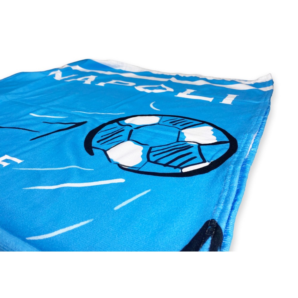 SERVIETTE DE PLAGE en éponge NAPOLI TI AMO mesure grand cm. 90 x 170